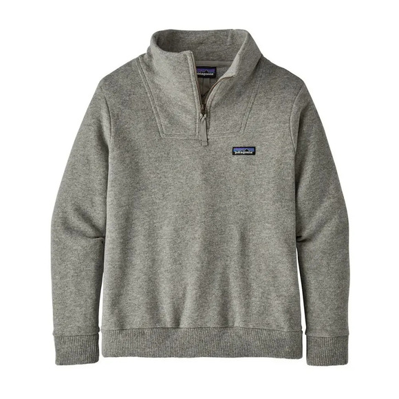 Patagonia Women's Woolie 1/4 Zip Pullover XS Gray Wool Blend Fleece Outdoor - Picture 1 of 7